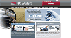 Desktop Screenshot of alphasurety.com